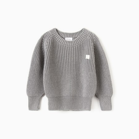 Jumper knitted baby I, height 86-92 cm, gray