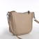 Bag Women's Cross-Bodi with a zipper, beige color
