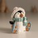 Polystone souvenir "Penguin in mini-nog" MIX 7x6x7 cm
