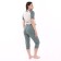 Female set (T -shirt, Bridges), green color, size 56