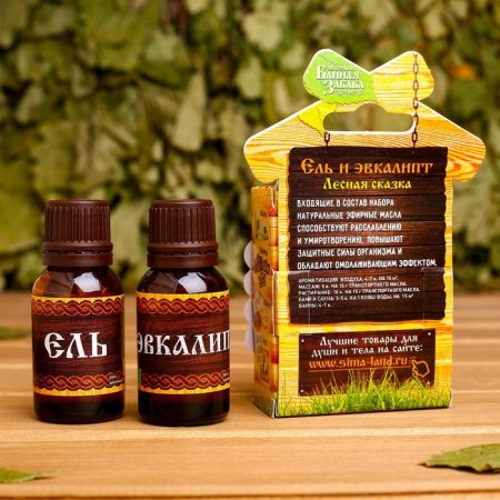 Set "spruce and eucalyptus" 2 etheric aromatic oil 100% 15ml-1