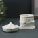 Casket with a carousel cover 10x8cm, white