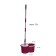 Pioneer 7103S cleaning set: mop, bucket, microfiber nozzle, 2 pcs, 6 l, red color