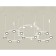 Suspended Ambrella Light, XR92082100, GX53 LED 12 W, white sand, black, silver
