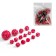A set of cubes for D&D (Dungeons and Dragons, DND) "Game time", Series: D&D, 15 pcs, red