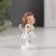 Souvenir Polystone "Girl Angel with silver wings" mix 3.5x2x5 cm