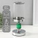 Glass candlestick, metal for 1 candle "Gladys" on magnet d = 8.5 cm, silver 11.8x11.8x28 cm
