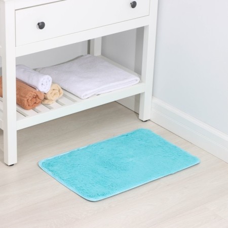 Fluffing shaft rug, 40 × 60 cm, blue color-1