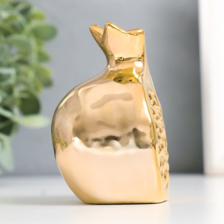 Souvenir Ceramics "Half of the grenade" Gold 7.2x5x8.5 cm-3