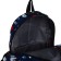 Set of a youth backpack from textiles, a shoper bag, blue color