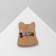 The wooden brooch "Mem" did not understand, color