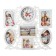Wall watches with photo frames "Family", silent, 45 x 37 cm, D-11.5 cm, aa