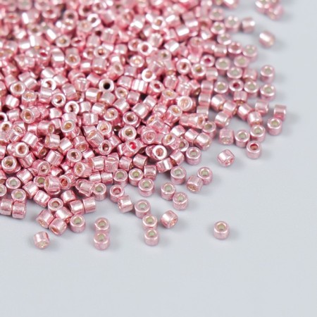 Glass beads 11/0 "cylinder. Pink gold" 10 g