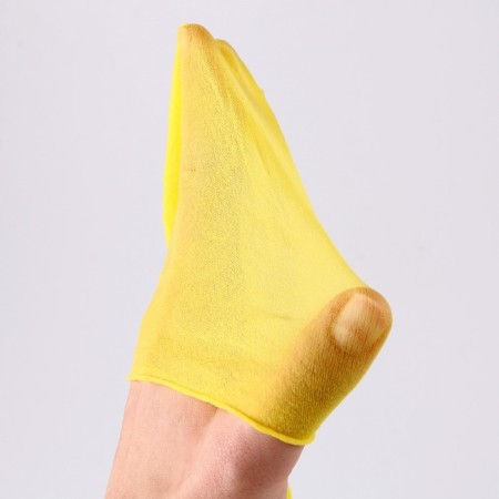 Kapron for dolls and flowers, set 4 pcs., Size 1 pc. - 45 × 6 cm, lemon color-6