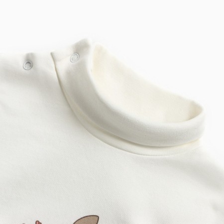 Baby turtleneck, dairy color, height 68 cm-2