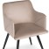 Stool on the metal frame Edgell Metal/fabric, black/beige 53x53x86 cm