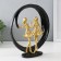 Polystone souvenir "Two girlfriends. Abstraction" Gold with black 24.5x7x26.5 cm