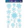 Vinyl stickers with foil "Snowflakes", 30 x 50 cm, New Year