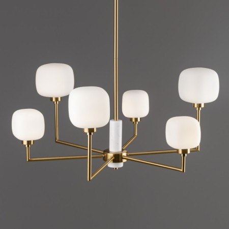 Freya FR5373CL-06BS Tender ceiling lamp, 690x690x680 mm, G9, 6x40W, brass color-6