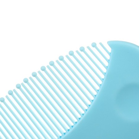 Baby comb + massage hair brush, from 0 months., Biryuzovoy color-7