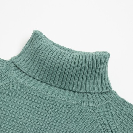 Jumper female minku: casual collection olive color, size 50-7