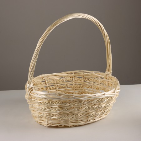 A set of baskets of 3 pcs, 45x36x16xh43cm, white, willow-2