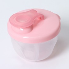 Container for storage of baby food, 3 sections of 90 ml., 9.2x8.8x8 cm., 270 ml., Pink color