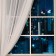 Garland "Curtain" 1.6 × 1.6 m dew, IP20, silver thread, 160 LED, glow of multi, 8 modes, 220 V
