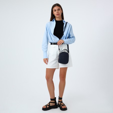 Bag Cross-Bodi Medvedkovo with a zipper, blue color-1