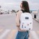 Youth backpack from lightning textiles, 4 pockets, white color
