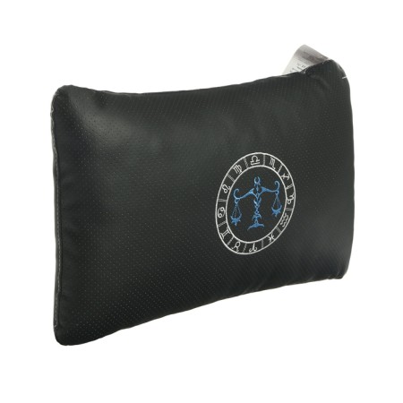 Car carrier pillow of the zodiac Line, Libra, 45 x 28 x 12 cm, black-1
