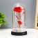 Night -night flask "Red Flower" LED from batteries 3haaa 11x11x22 cm