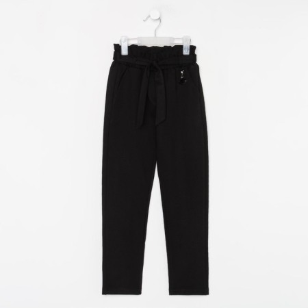 Pants for girls, black color, height 104 cm-4