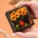 Bouquet "Bouquet of Sunflowers in a Vase", 10 × 10 cm, lacquer miniature