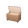 Puff Print 700x380x430 beige pink/eco-leather brown