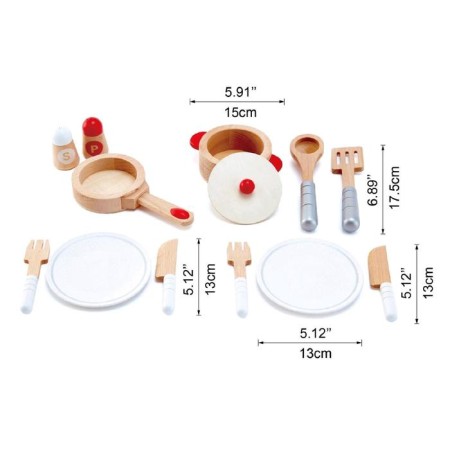 Set of game "dishes", 13 items-3