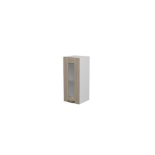 Cabinet hinged lira 300x300x720 with white window/quadro shimo light
