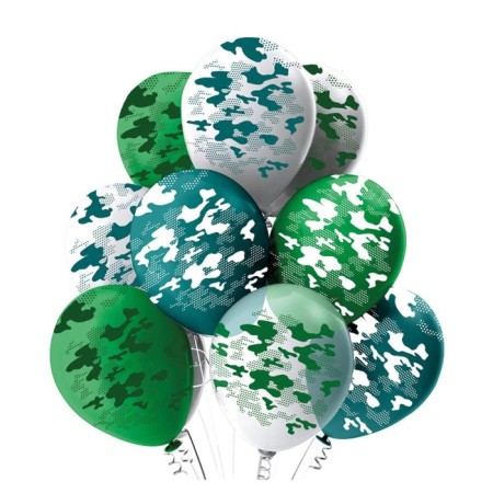 Shar Latex 12 “Camouflage”, pastel, 5-sided, set 25 pcs., Mix-1