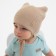 Children's hat minku rr 44-46, beige color