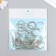 Ring connective metal silver 2.2x2.2 cm set 50 pcs