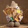 Timov-Domovaya "Timofei with a broom and horseshoe", 25x22x13 cm, mix