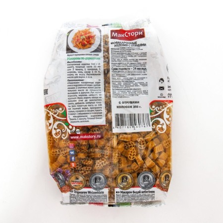 Pasta macstory, with bran, 350 g-1