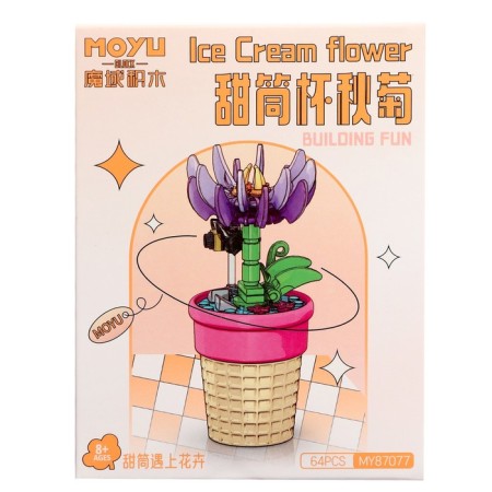 Designer Flowers "Cloves in a pot with a bee", 64 details-2