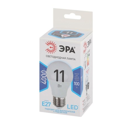 LED LED era Standard "Pear", 11 W, E27, 880 lm, 4000k, glow of white-2