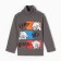 Turtleneck for boys, graphite color, height 86 cm