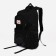 Youth backpack from textiles, 2 pockets, black color