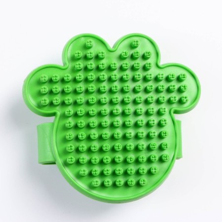 Orthodox brush "Paw", 10.5 cm, green-2