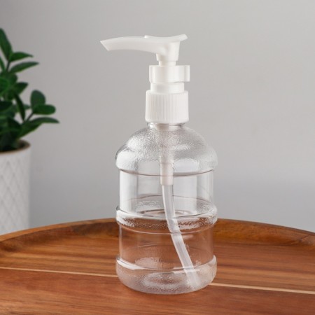 A bottle for storage, with a dispenser, 150 ml, white/transparent color-2