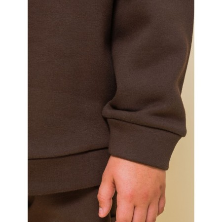 Sweatshirt for boys, height 104 cm, chocolate color-11
