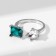 The ring "Jewel" of the figure, the color is white-emergent in silver, dimensionless